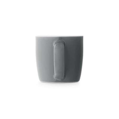 gray COMANDER. Taza de cerámica con acabado brillante, 370 ml