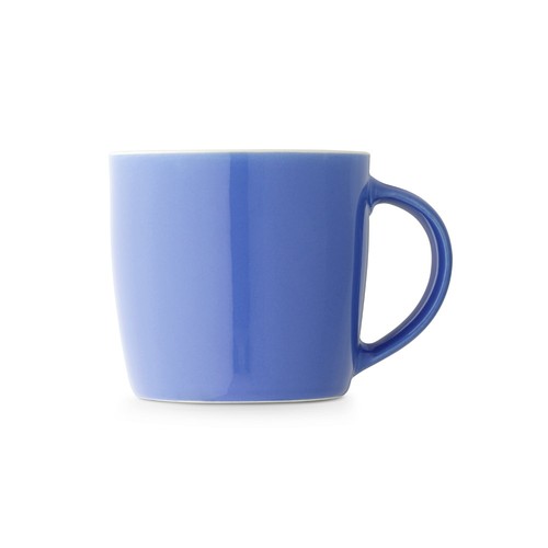azul claro COMANDER. Taza de cerámica con acabado brillante, 370 ml
