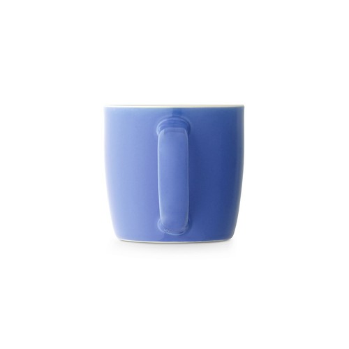 azul claro COMANDER. Taza de cerámica con acabado brillante, 370 ml