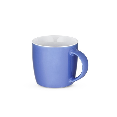 azul claro COMANDER. Taza de cerámica con acabado brillante, 370 ml