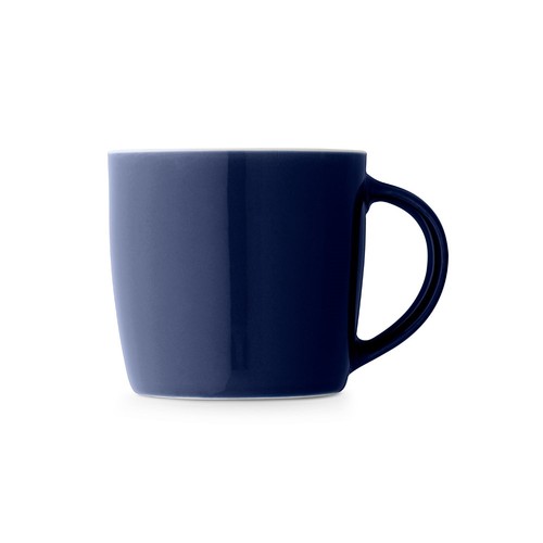 azul marino COMANDER. Taza de cerámica con acabado brillante, 370 ml