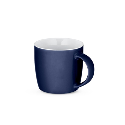 azul marino COMANDER. Taza de cerámica con acabado brillante, 370 ml