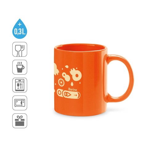 BARINE. TAZA DE CERÁMICA 350 ML