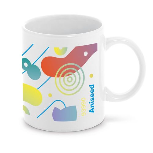 white ANISEED. Taza de cerámica ideal para sublimación 350 mL