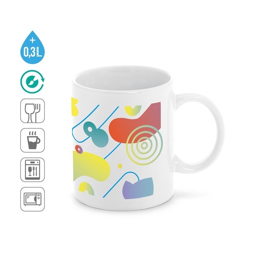 ANISEED. TAZA DE CERÁMICA IDEAL PARA SUBLIMACIÓN 350 ML