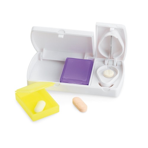 white NERO. Pastillero con 2 separadores