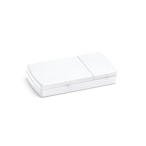white NERO. Pastillero con 2 separadores