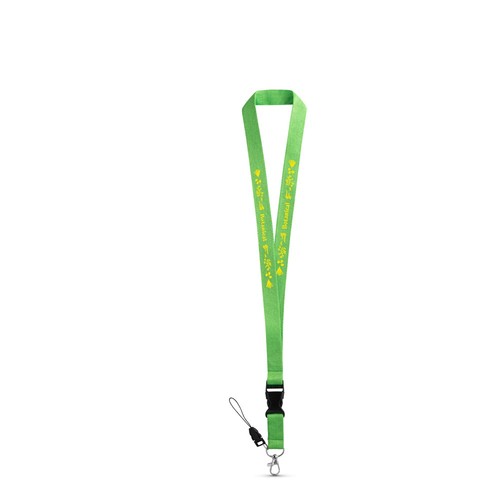 ANQUETIL. LANYARD DE POLIÉSTER CON MOSQUETÓN METÁLICO