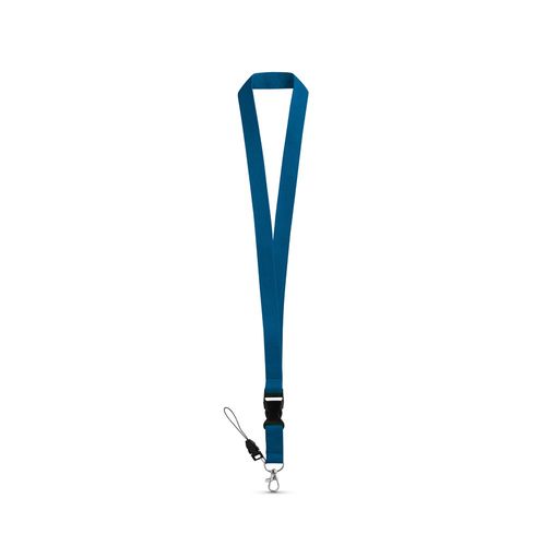 ANQUETIL. Lanyard de poliéster con mosquetón metálico