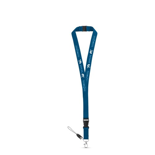 MURRAY. LANYARD DE POLIÉSTER CON MOSQUETÓN METÁLICO