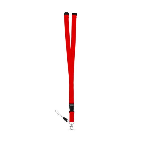 red MURRAY. Lanyard de poliéster con mosquetón metálico