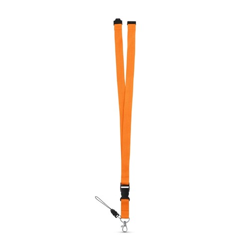 MURRAY. Lanyard de poliéster con mosquetón metálico