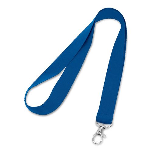 azulón LARIAT. Lanyard de poliéster