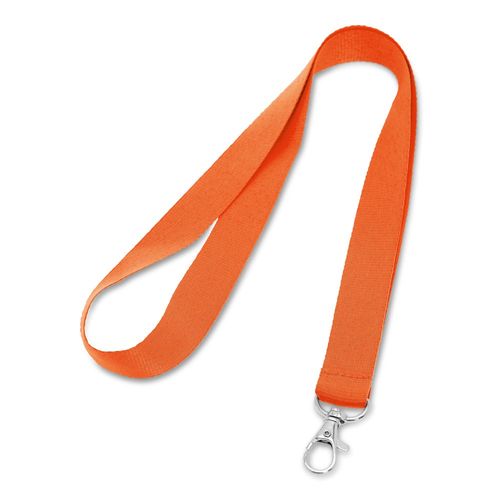 orange LARIAT. Lanyard de poliéster