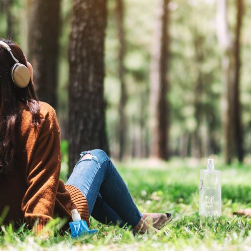 white KWILL. Botella plegable 460 mL