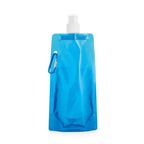 azul claro KWILL. Botella plegable 460 mL