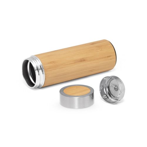 NATUREL. Bouteille thermos en bambou et acier inoxydable (90 % recyclé) 430 mL - 3