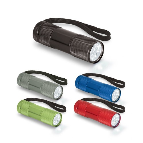 FLASHY. LINTERNA DE ALUMINIO CON 9 LEDS