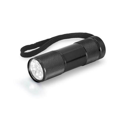 black FLASHY. Linterna de aluminio con 9 LEDs
