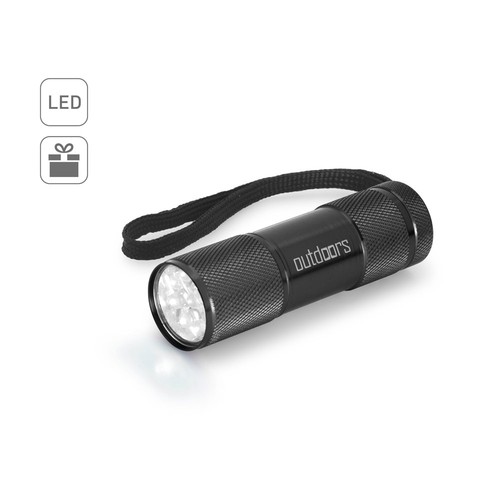 FLASHY. LINTERNA DE ALUMINIO CON 9 LEDS