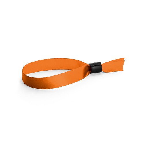orange SECCUR. Brazalete de raso a prueba de manipulaciones