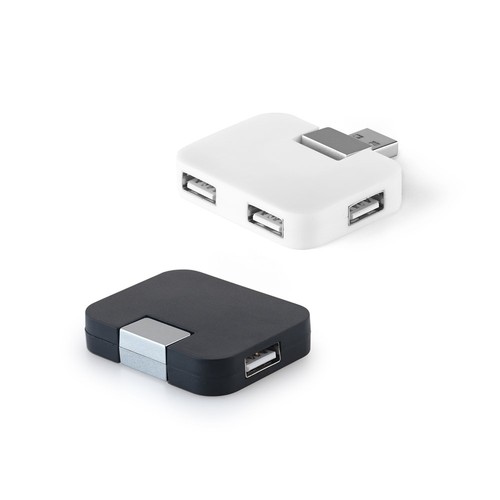JANNES. HUB CON 4 PUERTOS USB-A, FABRICADOS EN ABS