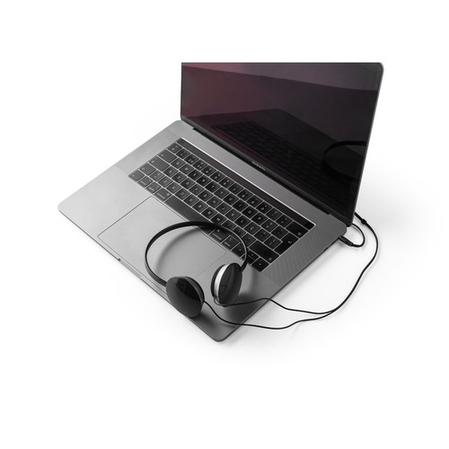 black VOLTA. Auriculares con cable ABS de 1.2m