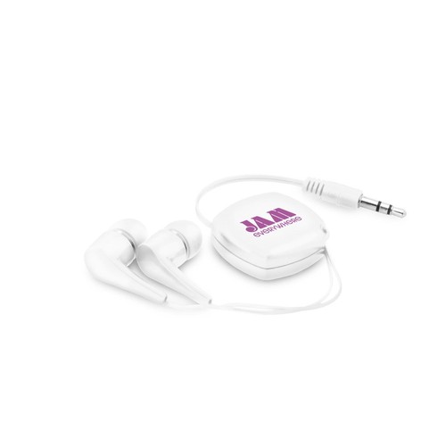 PINEL. AURICULARES CON CABLE RETRÁCTIL DE 0.75M EN ABS