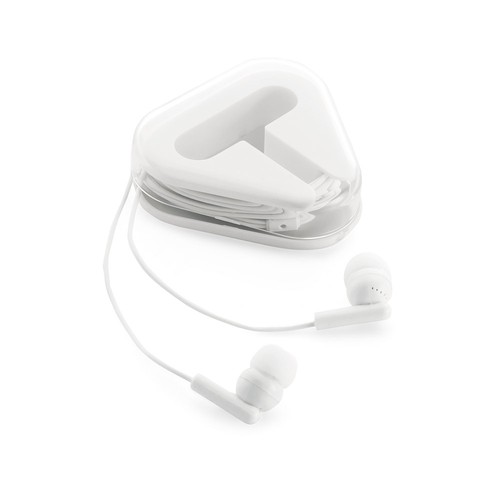 white FARADAY. Auriculares con cable ABS de 1.25 m