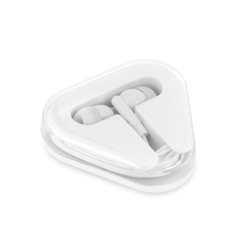 white FARADAY. Auriculares con cable ABS de 1.25 m