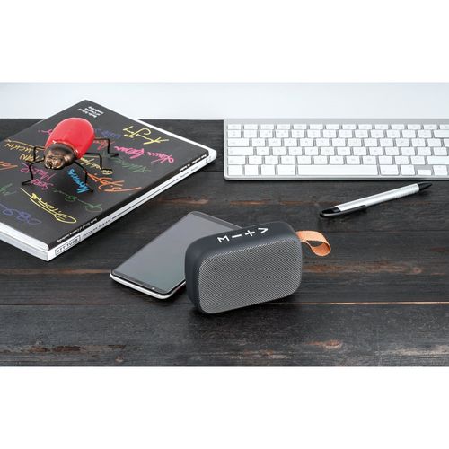 GANTE. Altavoz portátil de 3W con 2h de autonomía, fabricado en poliéster y ABS