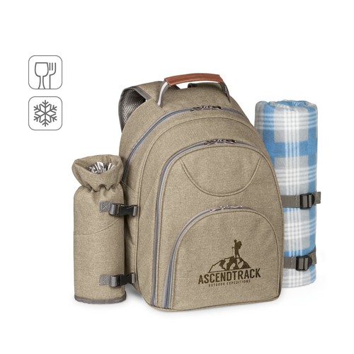 VILLA. MOCHILA TÉRMICA DE PICNIC EN POLIÉSTER RECICLADO DE ALTA DENSIDAD 600D