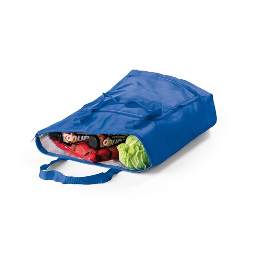 azulón MAYFAIR. Bolsa térmica plegable en poliéster 210D 15 L