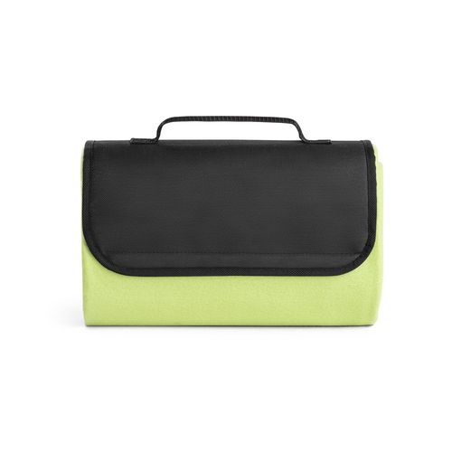 verde claro RILEY. Manta polar con asa de transporte y solapa (180 g/m²)