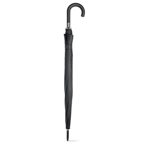 black GUIL. Paraguas de 12 varillas de poliéster 190T con apertura automática