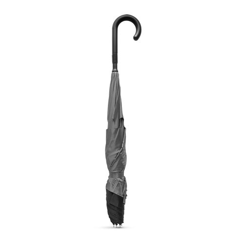 gray ANGELA. Paraguas plegable reversible 190T pongee