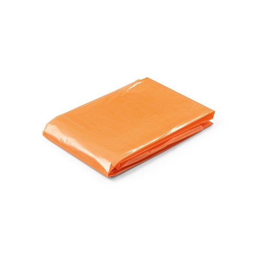 orange SANDRA. Poncho chubasquero