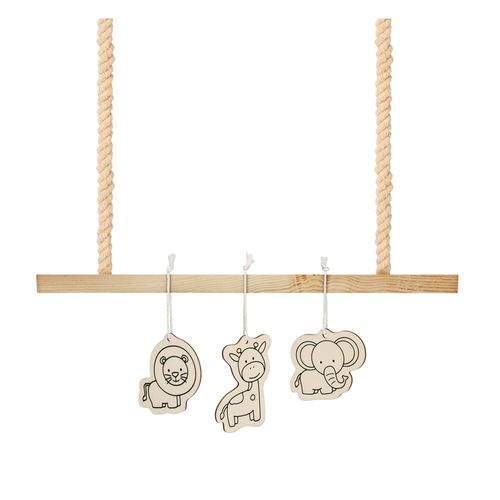 FAUNE. Set de coloriage pour enfants en bois - 4