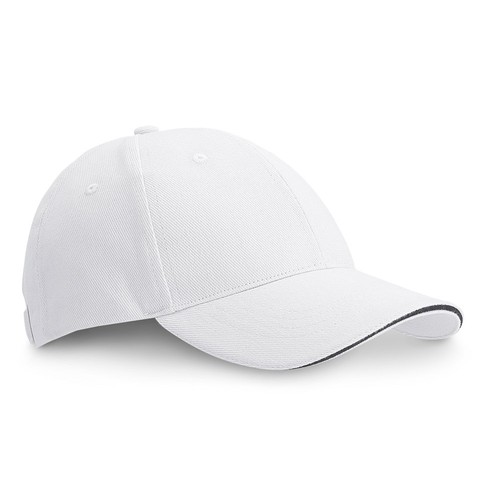 CHRISTOPHE. Casquette sandwich 100% coton (260 g/m²) - 2