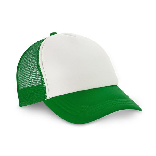 green NICOLA. Gorro de poliéster y malla (150 g/m²)