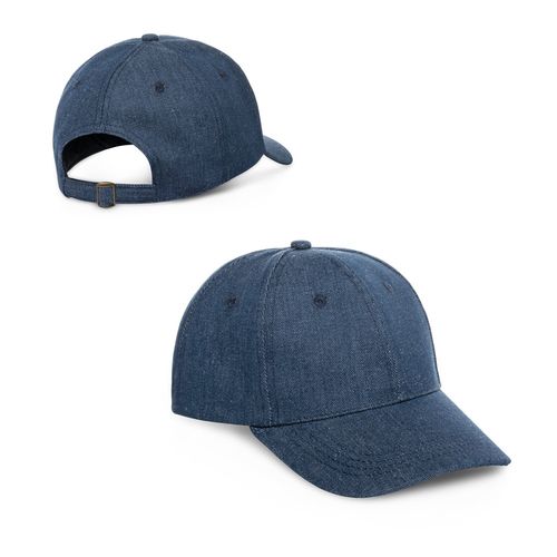 PHOEBE. Casquette en denim, coton et polyester (300 g/m²) - 1