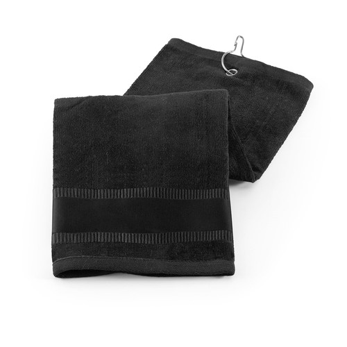 black GOLFI. Toalla de algodón multifuncional (430 g/m²)