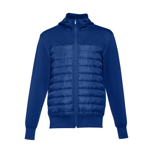 azulón THC SKOPJE. Chaqueta para hombre, con capucha