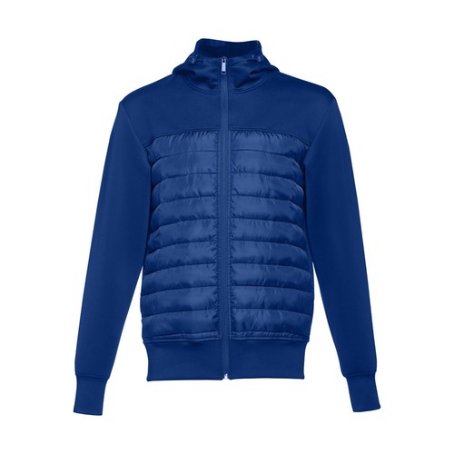azulón THC SKOPJE. Chaqueta para hombre, con capucha