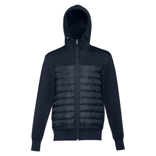 azul marino THC SKOPJE. Chaqueta para hombre, con capucha