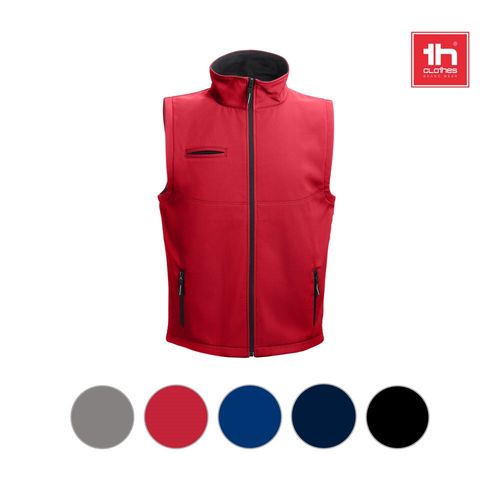 red THC BAKU. Chaleco de softshell unisex