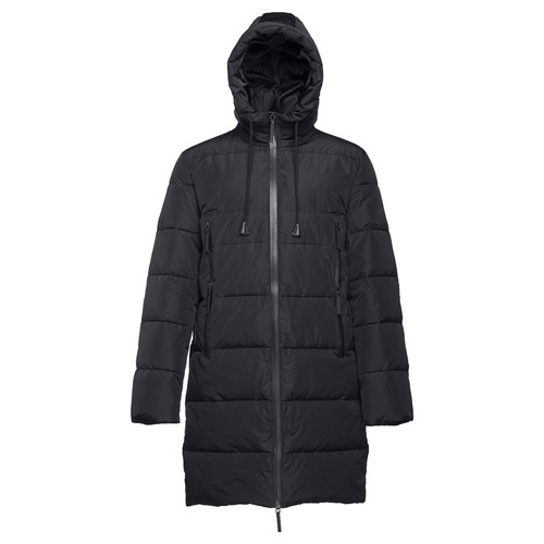 black THC BRUSSELS. Parka unisex acolchada
