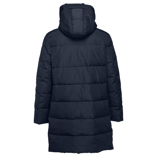 azul marino THC BRUSSELS. Parka unisex acolchada
