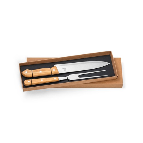 SALSA. Ensemble de 2 pièces pour barbecue en bambou et acier inoxydable - 3