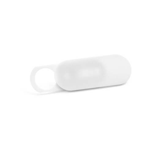 white HIDE. Protector de webcam en ABS reciclado (100 % reciclado)